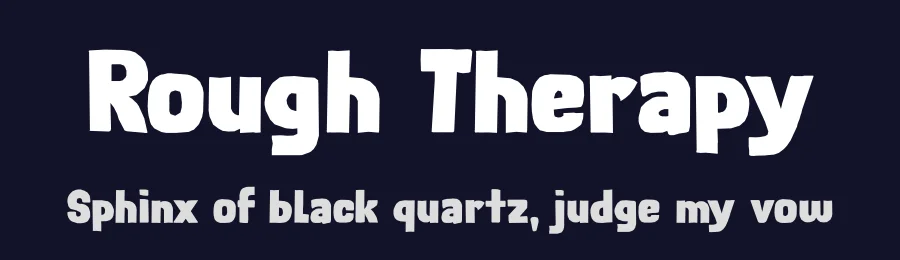 Rough Therapy by Hanoded — Decorative Font — thumbnail 2