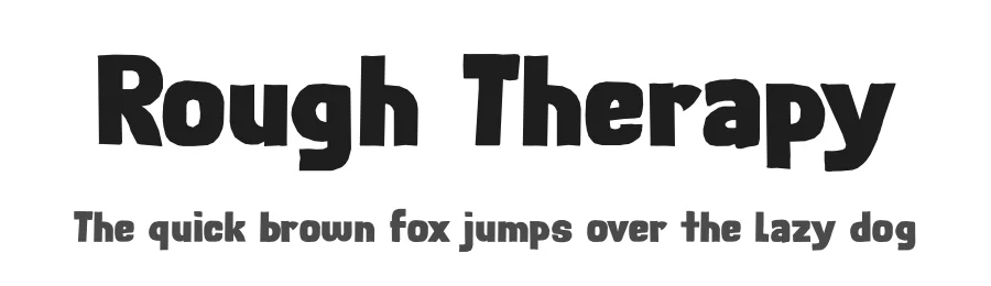 Rough Therapy by Hanoded — Decorative Font