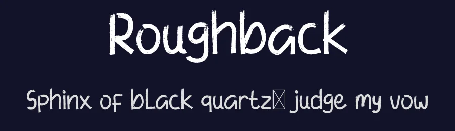 Roughback by Edric Studio — Script Handwritten Font — thumbnail 2