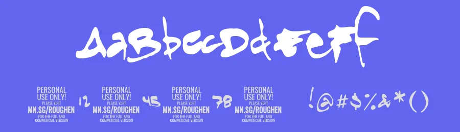 Roughen by Måns Grebäck — Script Handwritten Font — thumbnail 3