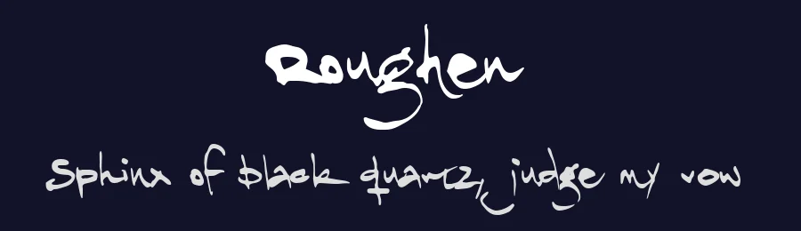 Roughen by Måns Grebäck — Script Handwritten Font — thumbnail 2