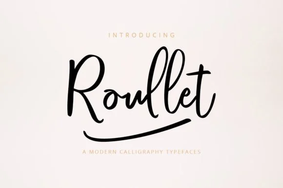 Roullet Font by SiwoxS — Wedding Font