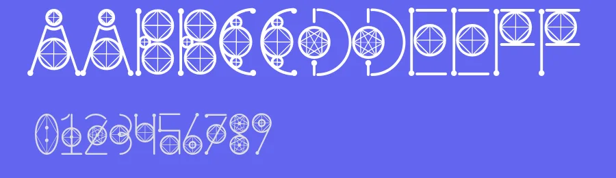 Round Geometric by Saqib Ahmad — Decorative Font — thumbnail 3