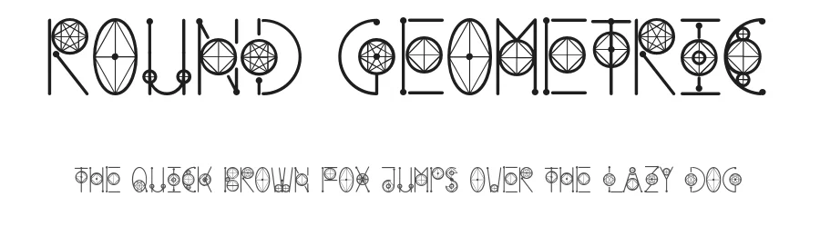 Round Geometric by Saqib Ahmad — Decorative Font