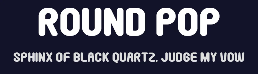 Round Pop by Goma Shin — Decorative Font — thumbnail 2