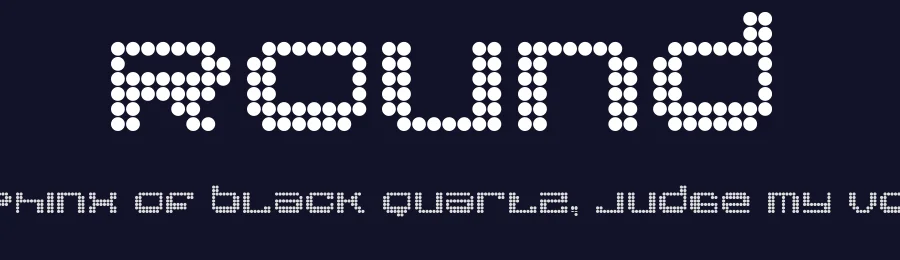 Round by onezero — Display Font — thumbnail 2