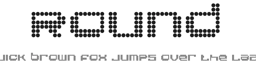 Round by onezero — Display Font