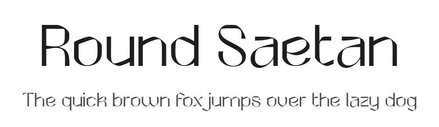 Round Saetan by Alit Design β Decorative Font