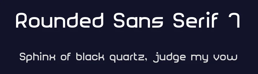 Rounded Sans Serif 7 by Style-7 — Sans Serif Font — thumbnail 2