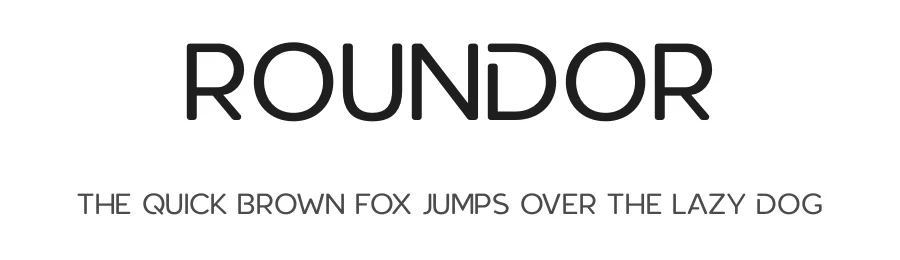 Roundor by Robin Campistron — Sans Serif Font