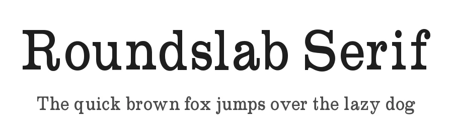 Roundslab Serif