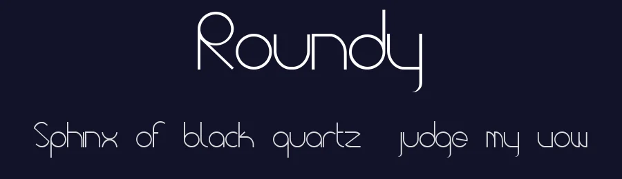 Roundy by Allen Wan — Sans Serif Font — thumbnail 2