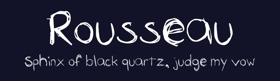 Rousseau by Eden Carlsen-Rousselle — Script Handwritten Font — thumbnail 2
