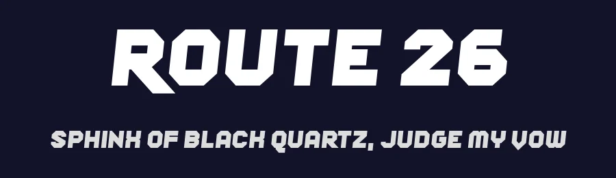 Route 26 by Chequered Ink — Display Font — thumbnail 2
