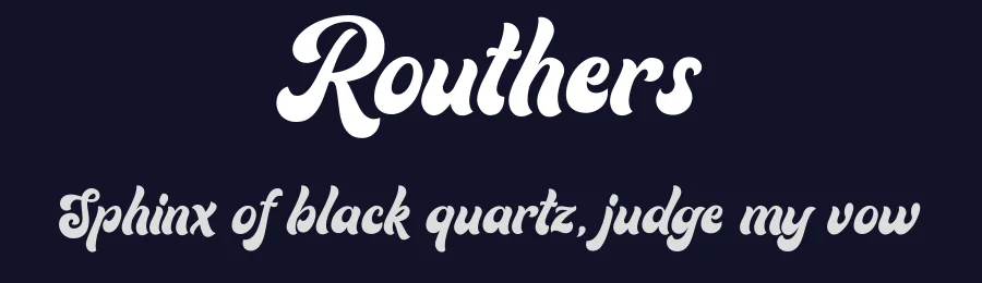 Routhers by Saridezra — Script Handwritten Font — thumbnail 2