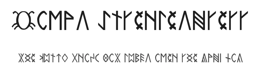 Rovas Kiterjesztett by Dr. Gabor Hosszu — Dingbats Font
