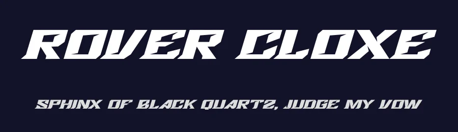 Rover Cloxe by Imkara Studio — Display Font — thumbnail 2
