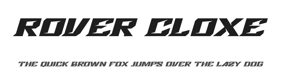 Rover Cloxe by Imkara Studio — Display Font