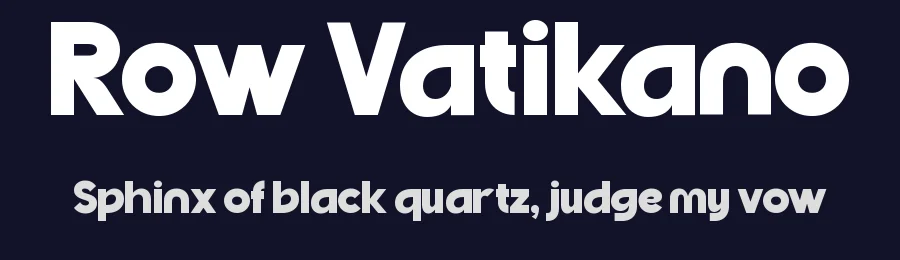 Row Vatikano by Authentype — Sans Serif Font — thumbnail 2