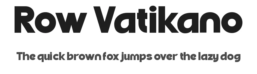 Row Vatikano by Authentype — Sans Serif Font