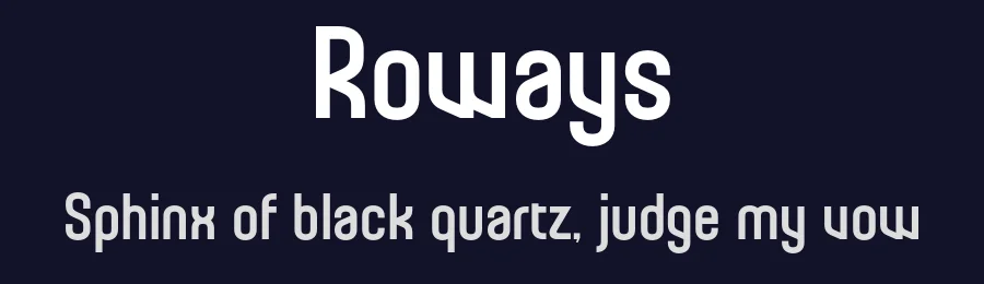 Roways by BrandSemut — Sans Serif Font — thumbnail 2