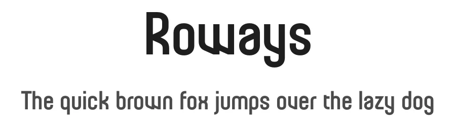 Roways by BrandSemut — Sans Serif Font