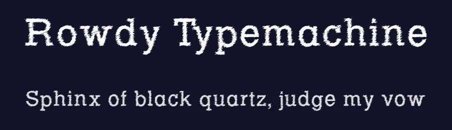 Rowdy Typemachine by Evad — Decorative Font — thumbnail 2