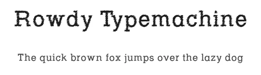 Rowdy Typemachine by Evad — Decorative Font