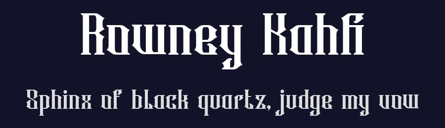 Rowney Kahfi by StringLabs Creative Studio — Decorative Font — thumbnail 2