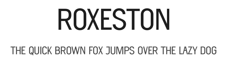 Roxeston by ToniStudio — Sans Serif Font