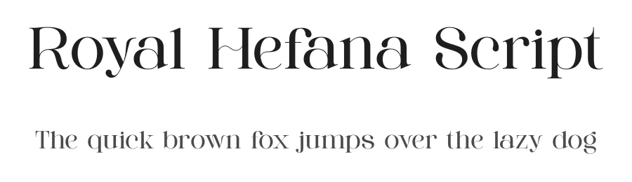 Royal Hefana Script