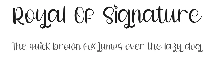 Royal Of Signature