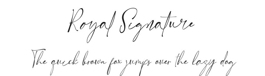 Royal Signature