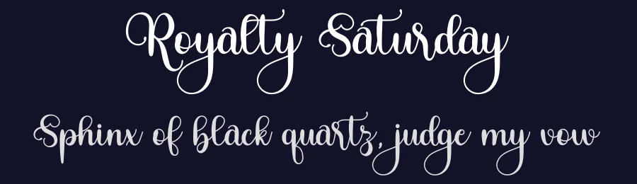Royalty Saturday by Airotype — Script Handwritten Font — thumbnail 2