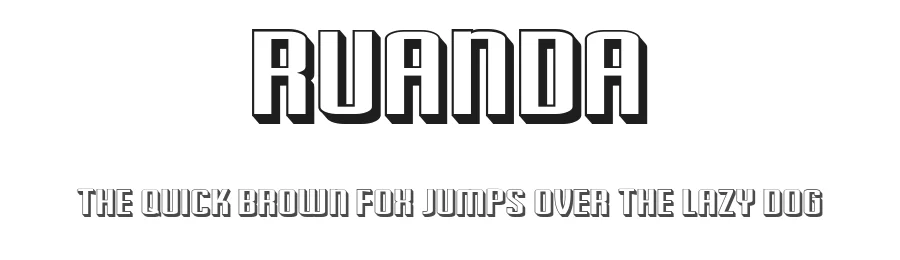 Ruanda by Vladimir Nikolic — Decorative Font