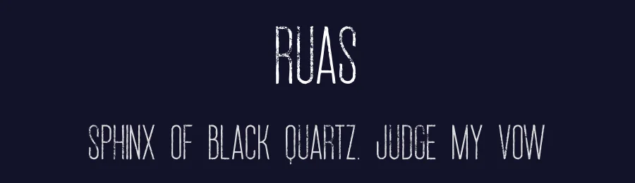 Ruas by Peter Olexa — Decorative Font — thumbnail 2