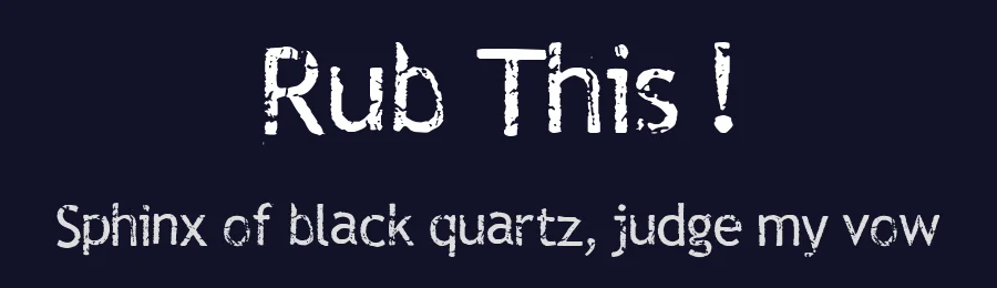 Rub This ! by Vinterstille TypeFaceLab — Decorative Font — thumbnail 2