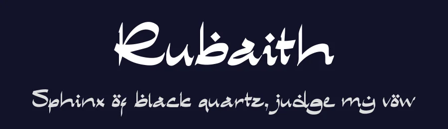 Rubaith by Excellent Ritma Florendia — Decorative Font — thumbnail 2