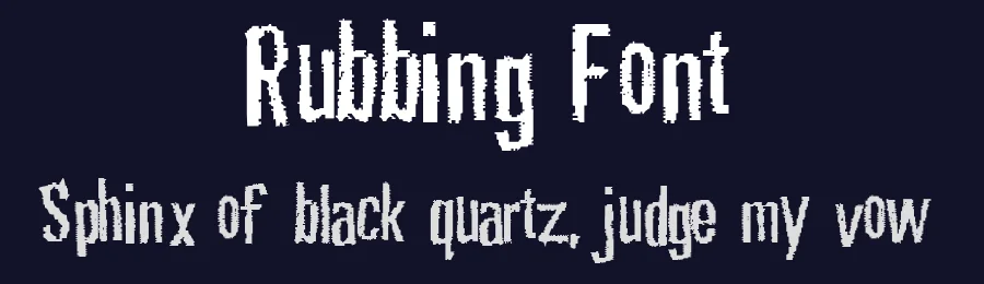 Rubbing Font by Glyphobet Font Foundry — Decorative Font — thumbnail 2