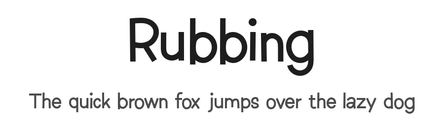Rubbing