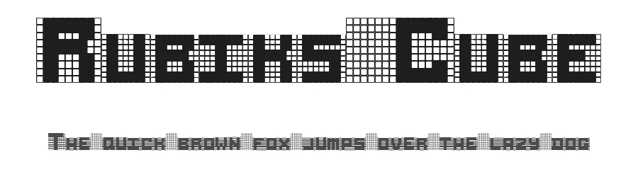 Rubiks Cube by SpideRaYsfoNtS — Display Font