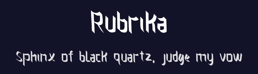 Rubrika by Vultype — Decorative Font — thumbnail 2