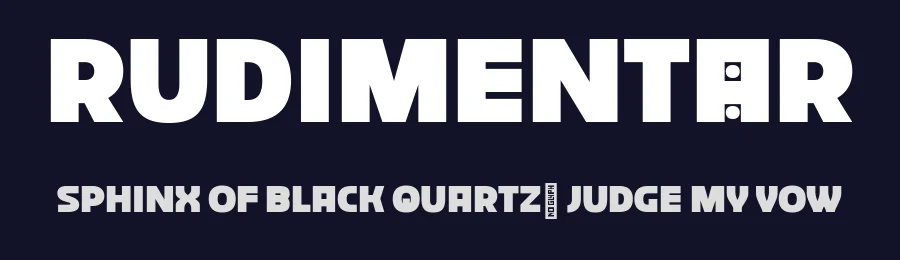 Rudimentär by Leonhard Katschner — Sans Serif Font — thumbnail 2