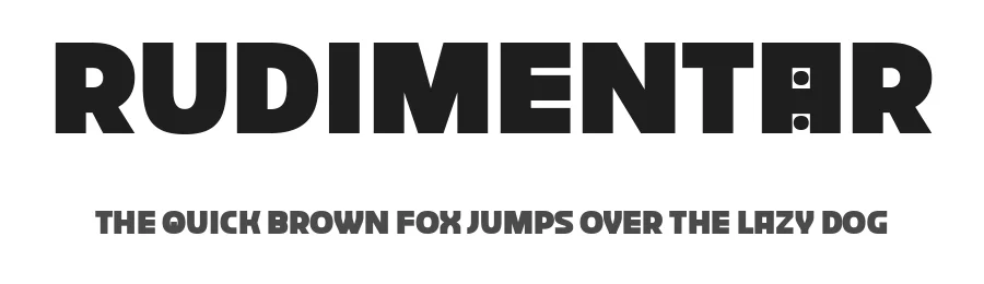 Rudimentär by Leonhard Katschner — Sans Serif Font