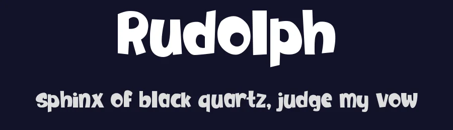 Rudolph by Modestype Studio — Decorative Font — thumbnail 2