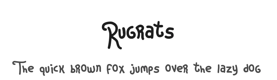 Rugrats by Jayde Garrow — Script Handwritten Font