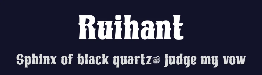 Ruihant by twinletter — Decorative Font — thumbnail 2