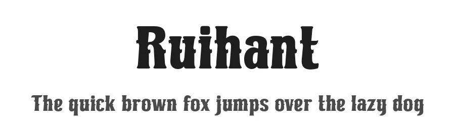 Ruihant by twinletter — Decorative Font