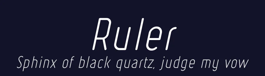 Ruler by Levi Szekeres — Sans Serif Font — thumbnail 2