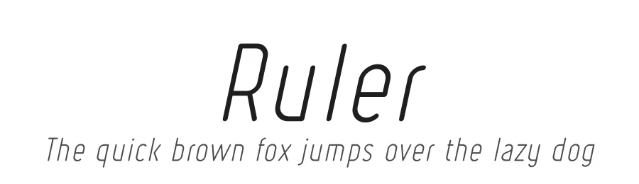 Ruler by Levi Szekeres — Sans Serif Font